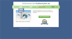 Desktop Screenshot of findtherhythm.de