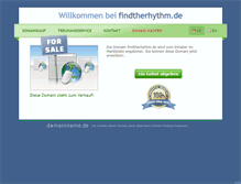 Tablet Screenshot of findtherhythm.de